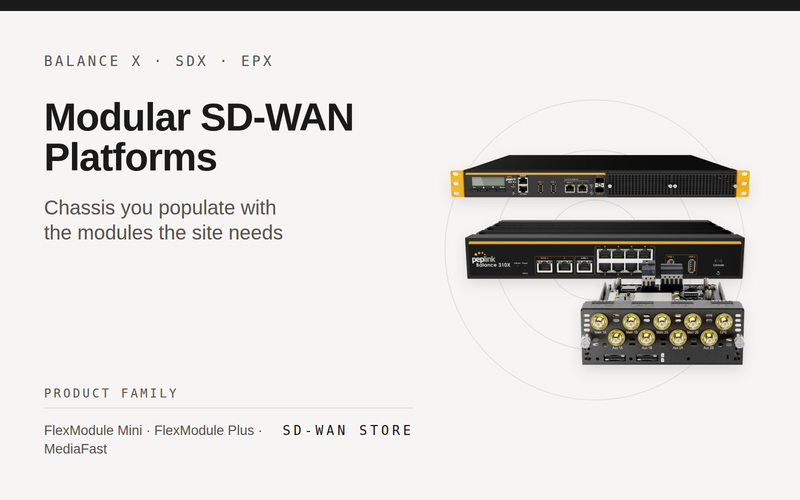 Modular SD-WAN Platforms