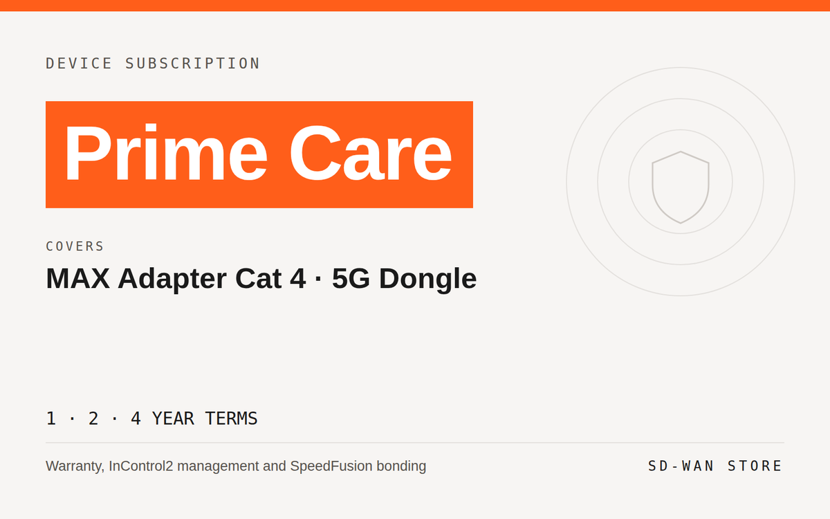 PrimeCare — MAX Adapter (Cat 4), 5G Dongle
