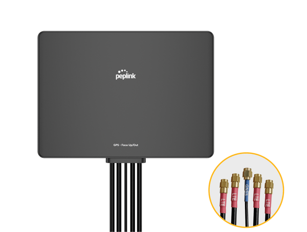 Peplink Slim 40G Antenna — Black, SMA, 6 ft
