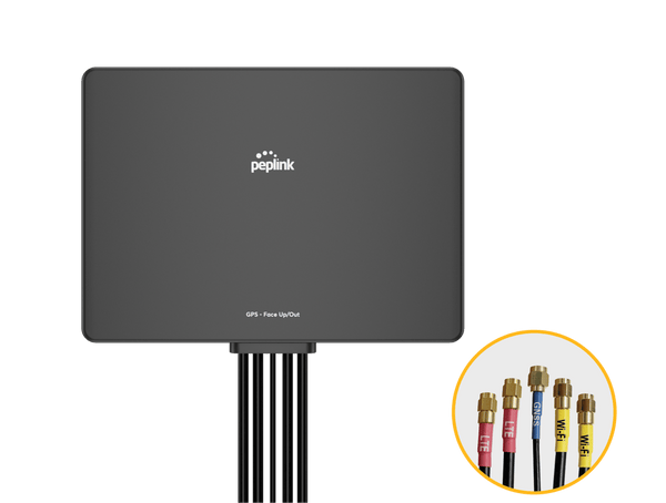 Peplink Slim 22G Antenna — Black, SMA, 6 ft