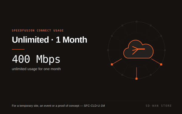 SpeedFusion Connect Usage — Unlimited, 1 Month