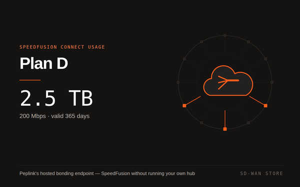SpeedFusion Connect Usage — Plan D